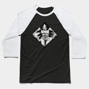 Jorōgumo (Black and White) Baseball T-Shirt